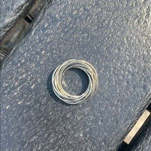 Silver metal 10 connected rings